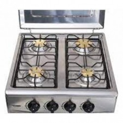 RECHAUD PLAT A GAZ 4F BIOLUX INOX