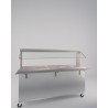 BAIN MARIE 4 BACS GN1/1 EN INOX 1M60