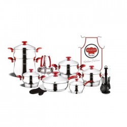 BATTERIE SET 25 PIECES MONZA INOX  BONERA