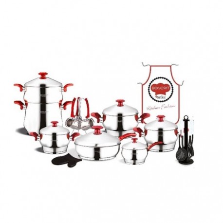 BATTERIE SET 25 PIECES MONZA INOX  BONERA