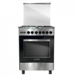Cuisinière MAXWELL  4 Feux 60cm AVEC FOUR A GAZ - Inox