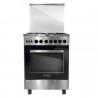 Cuisinière MAXWELL  4 Feux 60cm AVEC FOUR A GAZ - Inox