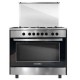Cuisinière MAXWELL 90cm 5 Feux AVEC FOUR ELECTRIQUE VENTLE AUTONETTOYANT  - Inox