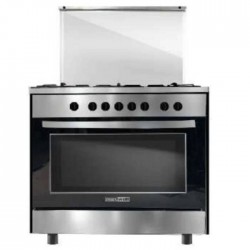 Cuisinière MAXWELL  5 Feux  90cm AVEC FOUR ELECTRIQUE VENTLE AUTONETTOYANT  - Inox