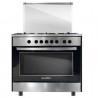 Cuisinière MAXWELL  5 Feux  90cm AVEC FOUR ELECTRIQUE VENTLE AUTONETTOYANT  - Inox