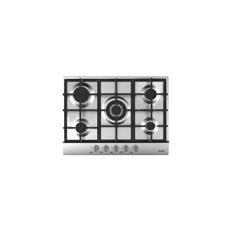 Plaque de Cuisson ELLETI 5 Feux FONTE  70 cm - Inox